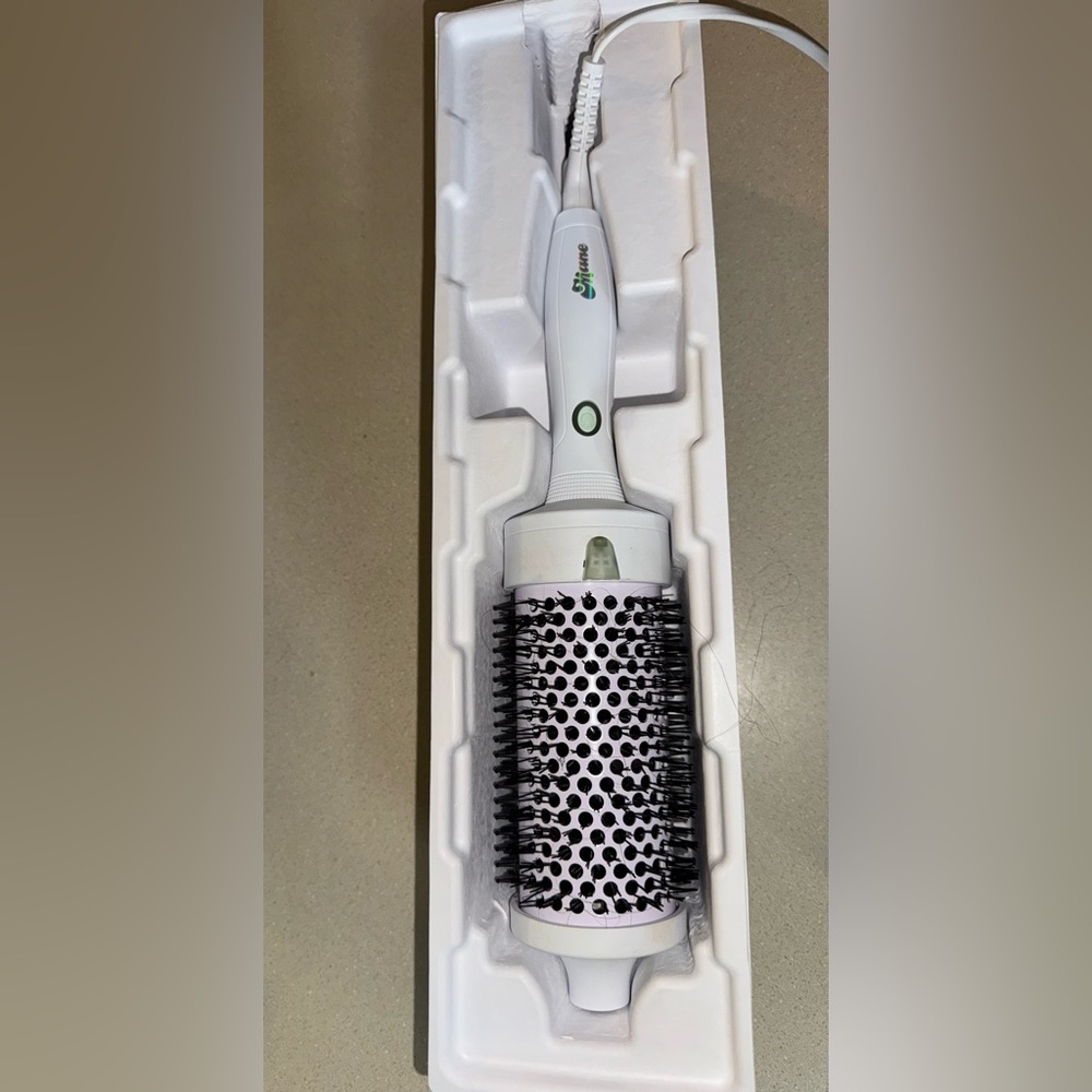 White and Black Hair Styling Brush